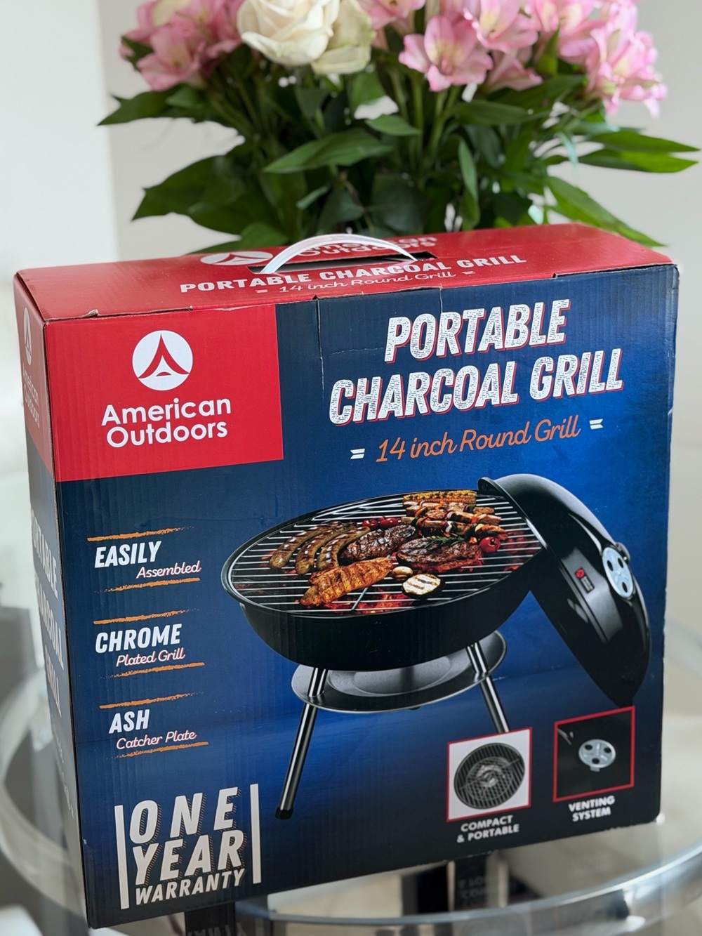 American Outdoors  Portable Charcoal Grill